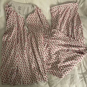 Roller Rabbit Heart Pajamas XL